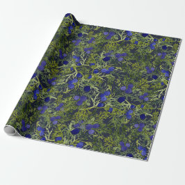 Papel De Presente Amoreira Azul
