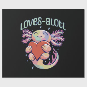 Papel De Presente Amores Românticos - axolote feliz