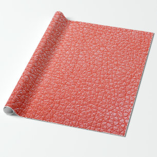 Papel De Presente Amostra de textureabstrac estofado de couro laranj