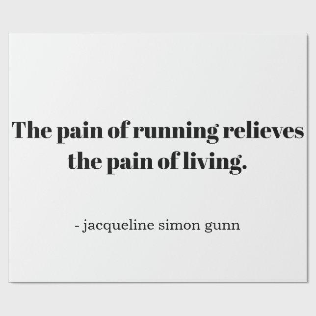 Papel De Presente An inspirational quote for runners (Aberto)