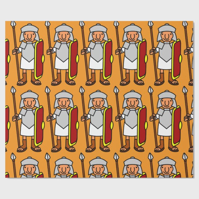 Papel De Presente Ancient Rome Fun Roman Soldier   Gift  (Aberto)