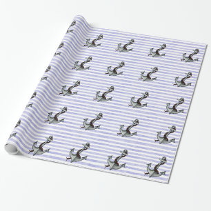 Papel De Presente Âncora Náutica