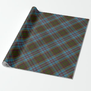 Papel De Presente Anderson Clan Tartan - Padrão de Xadrez Escocês