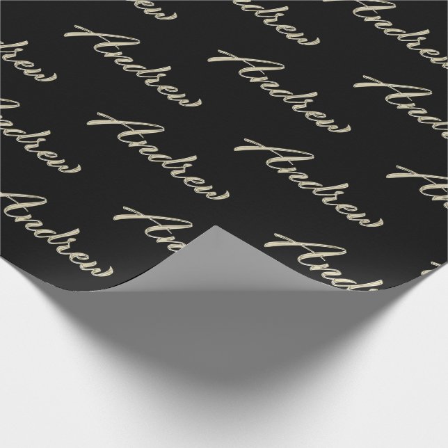 Papel De Presente Andrew Vorname Name edles Geschenkpapier Papier (Ponta)