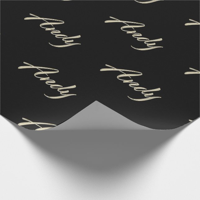 Papel De Presente Andy Vorname Name edles Geschenkpapier Papier (Ponta)