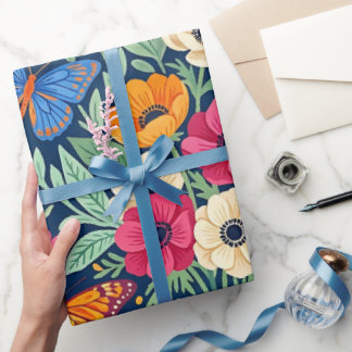 Papel De Presente Anem Boho Abstrato