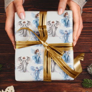Papel De Presente Angel Angelic Christmas Foliday