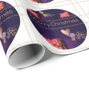 Papel De Presente Angels Sonhando com Paz e Amor - Mola de Natal