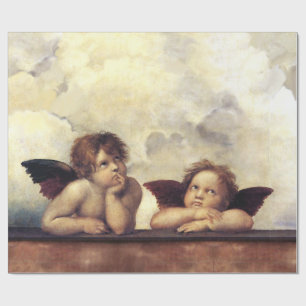 Papel De Presente ANGELS/Winged Cherubs, Natal