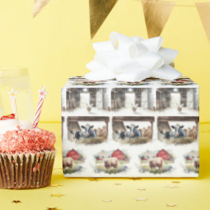 Papel De Presente Animais Da Exploração De Aquicultura