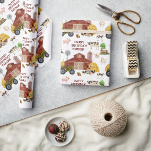 Papel De Presente Animais De Criação Aquicultura