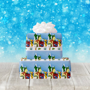 Papel De Presente Animais de estimação adoram papel de moldagem de N