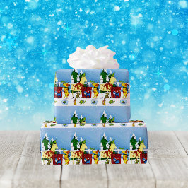 Papel De Presente Animais de estimação adoram papel de moldagem de N