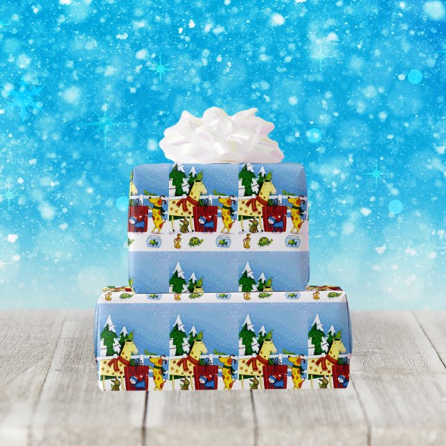 Papel De Presente Animais de estimação adoram papel de moldagem de N (Criador carregado)