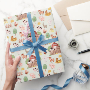 Papel De Presente Animais de exploração culinária