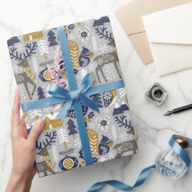 Animais de floresta festivos Scandi Natal