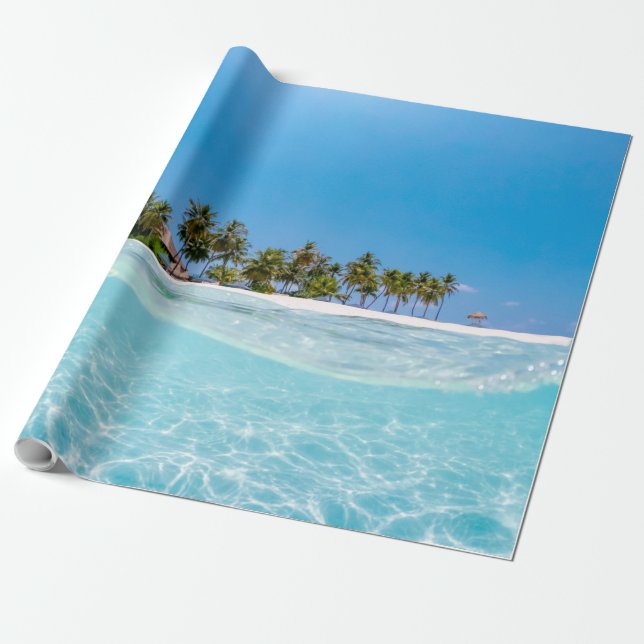 Papel De Presente Animais do mar legal (Desenrolado)