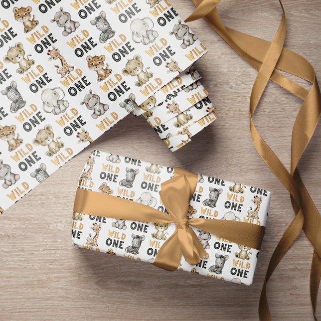 Papel De Presente Animais Safari Cute Selvagens Um (Criador carregado)