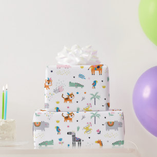 Papel De Presente animais selvagens