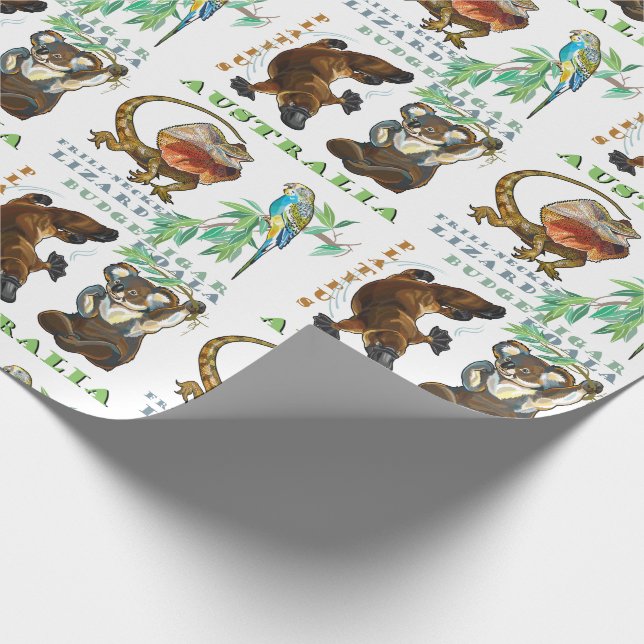 Papel De Presente animais únicos da Austrália (Ponta)