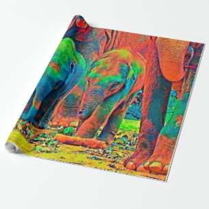 Papel De Presente AnimalColor_Elephant_001_by_JAMColors