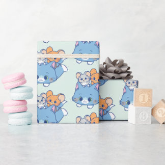 Papel De Presente Anime Tom, Jerry e Tuffy
