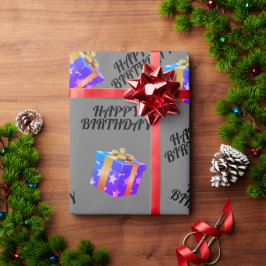 Papel De Presente Aniversário