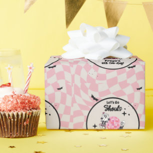 Papel De Presente Aniversário Assustador de Halloween para Qualquer 