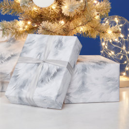 Papel De Presente Aniversário Cinza Prata Branco