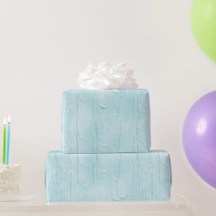 Papel De Presente Aniversário com Cobertura Azul Claro Aqua