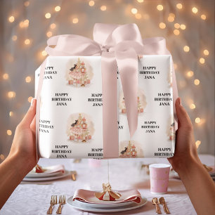 Papel De Presente Aniversário da Bailarina do Quebra-Nozes