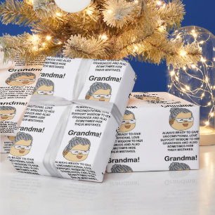 Papel De Presente Aniversário da Vovó Avó