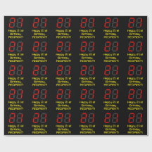 aniversário de 21 anos: Estilo de Relógio Digital