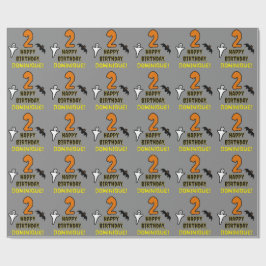 Papel De Presente Aniversário de 2 anos: Tema Assustador de Hallowee