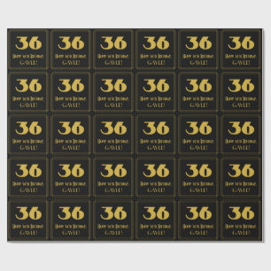 Papel De Presente Aniversário de 36 anos – Visual inspirado em Art D