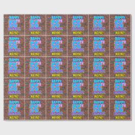 Papel De Presente Aniversário de 56 anos: Visual Divertido e Urbano 