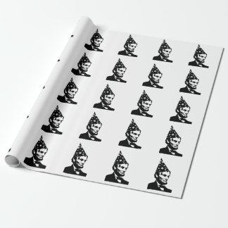 Papel De Presente Aniversário de Abraham Lincoln