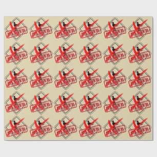 Papel De Presente Aniversário de Apocalipse Zumbi Biohazard de Hal