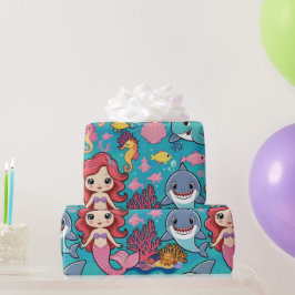 Papel De Presente aniversário de bicho-da-baleia