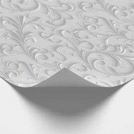 Papel De Presente Aniversário de Casamento da 25 Silver White
