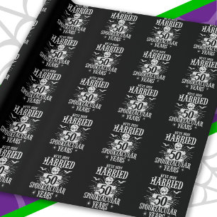 Papel De Presente Aniversário de Casamento de Halloween Spooktacular