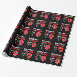 Papel De Presente Aniversário de criança Ninja - Tema de Partido com<br><div class="desc">Esta design de aniversário Ninja 9 faz um presente perfeito para uma festa de aniversário ninja de 9 anos. Ele apresenta o símbolo japonês para Ninjutsu com um desenho animado ninja fazendo um pontapé de karatê que o aniversariante ou garota amará. Este design de aniversário ninja para rapazes e raparigas...</div>