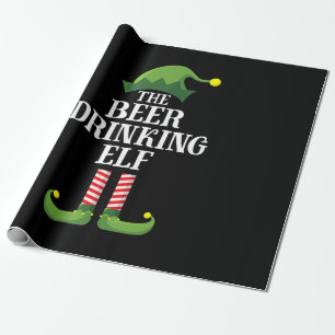Papel De Presente Aniversário de Natal de Bebendo de cerveja