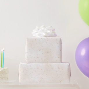 Papel De Presente Aniversário de Pontos de Pêssego Caprichoso