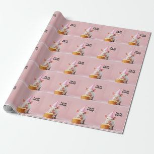 Papel De Presente Aniversário de porco!
