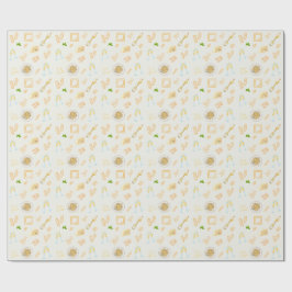 Papel De Presente Aniversário de Prosecco e Massa