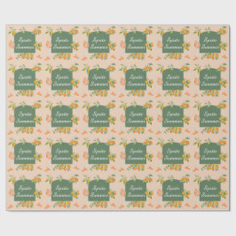 Papel De Presente Aniversário de Verão Spritz