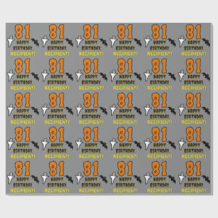 Papel De Presente Aniversário do 81rua: Tema de Halloween assustador