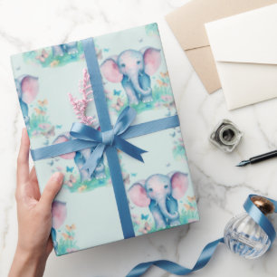 Papel De Presente Aniversário do Baby Elephant Boy