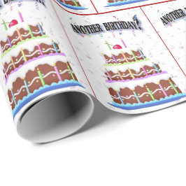 Papel De Presente Aniversário do Bolo Humor